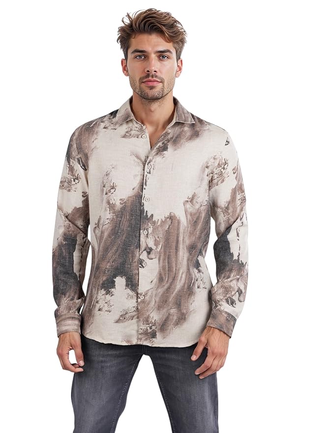 CELIO Artistic Print Long Sleeve Shirt