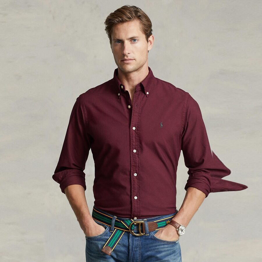Polo Ralph Lauren Luxurious Merlot Button-Up Shirt