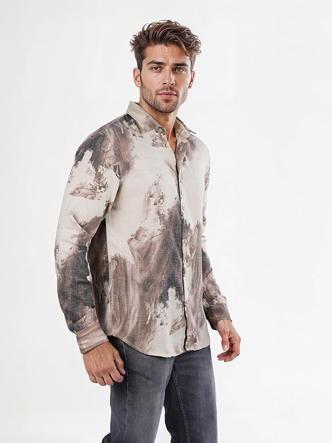 CELIO Artistic Print Long Sleeve Shirt