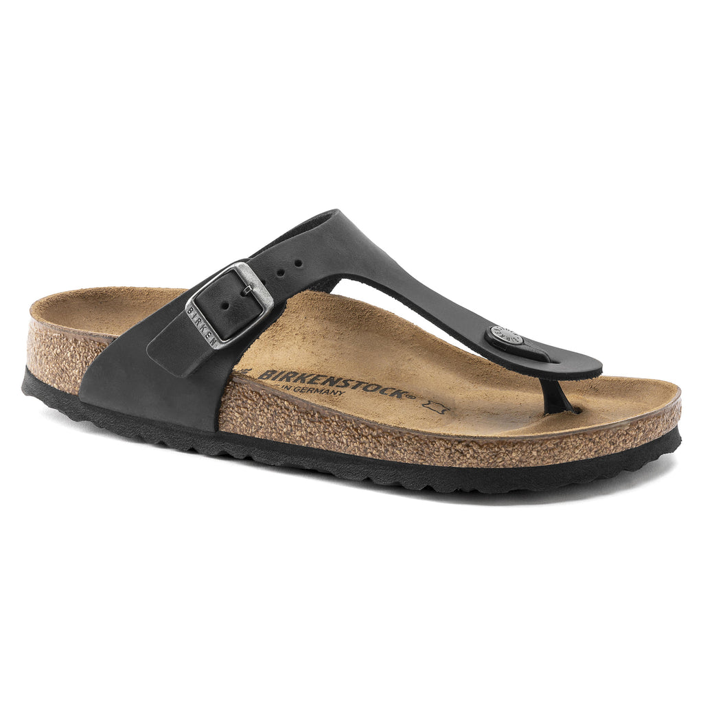 Birkenstock Elegant Black Cork Footbed Sandals