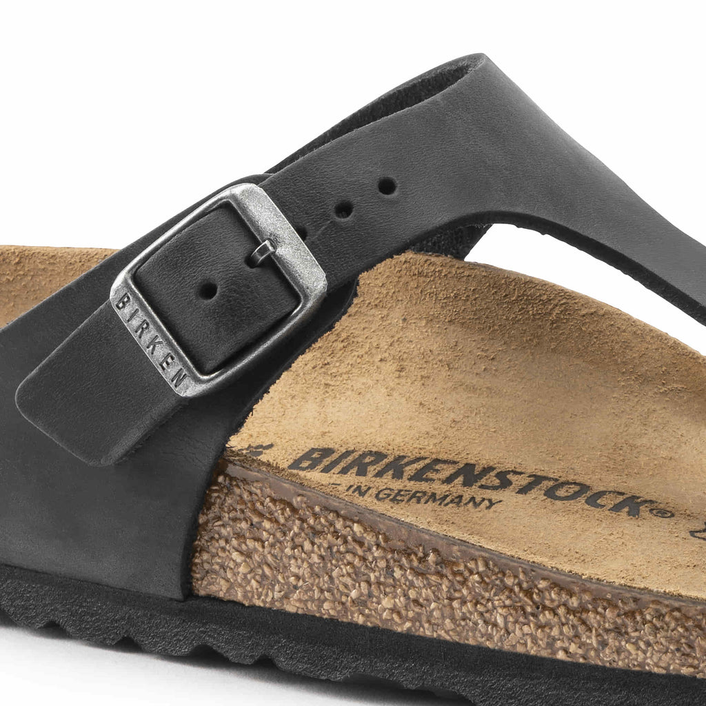 Birkenstock Elegant Black Cork Footbed Sandals