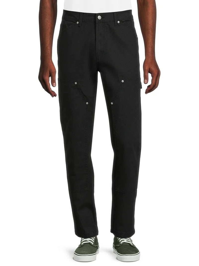 No Boundries Urban Chic Carpenter Pants in Midnight Black