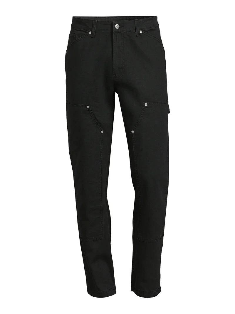 No Boundries Urban Chic Carpenter Pants in Midnight Black