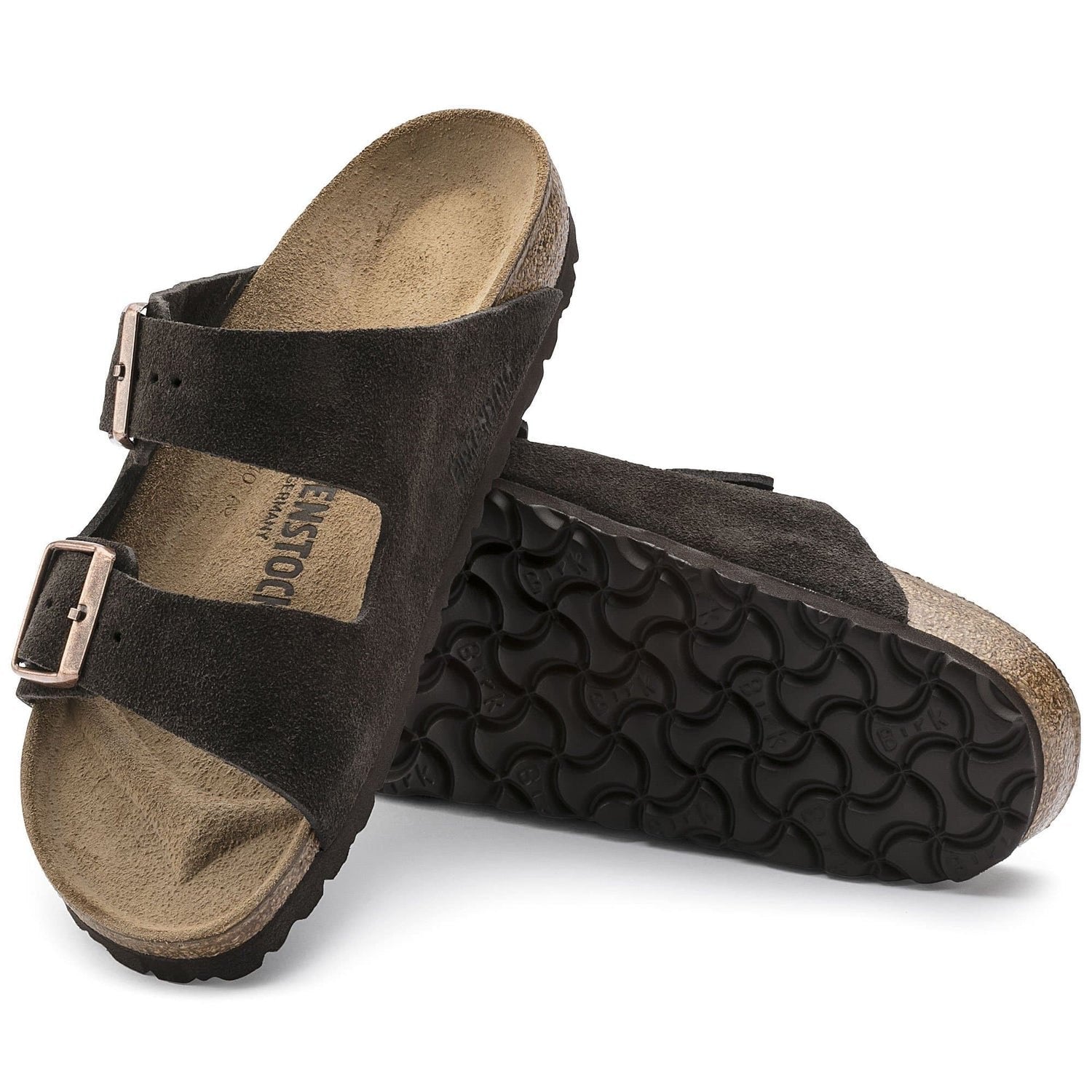 Birkenstock Suede Sandals in Charcoal Dreamscape