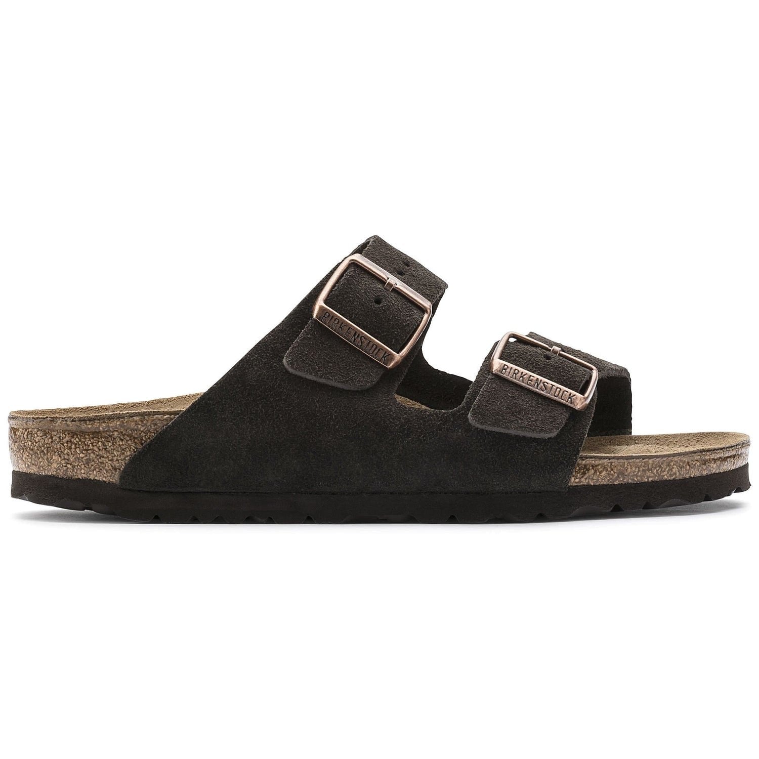 Birkenstock Suede Sandals in Charcoal Dreamscape