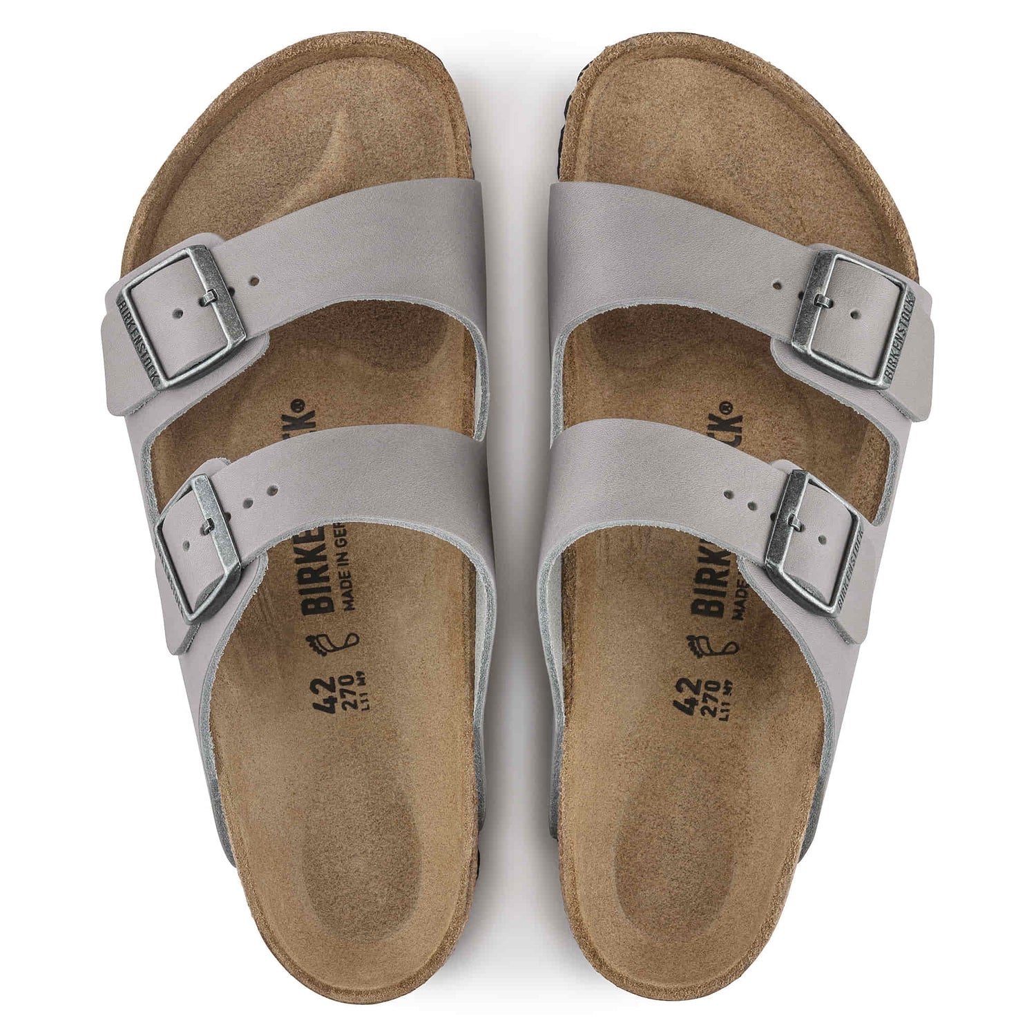 Birkenstock Elegant Slate Grey Arizona Sandals