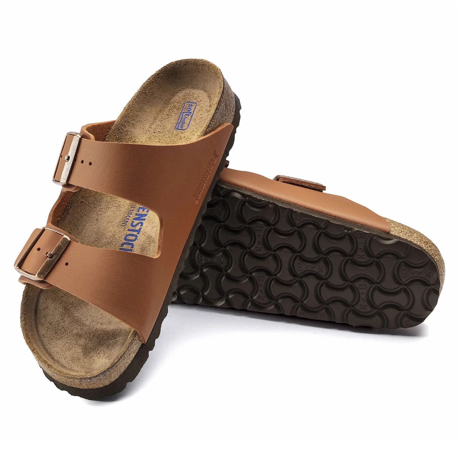 Birkenstock Classic Tan Leather Arizona Sandals with Adjustable Buckles