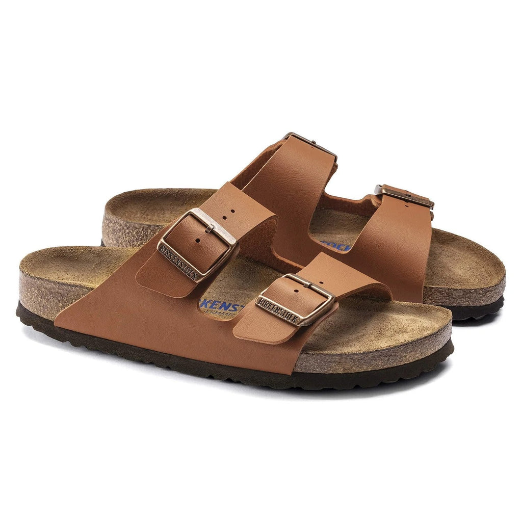 Birkenstock Classic Tan Leather Arizona Sandals with Adjustable Buckles