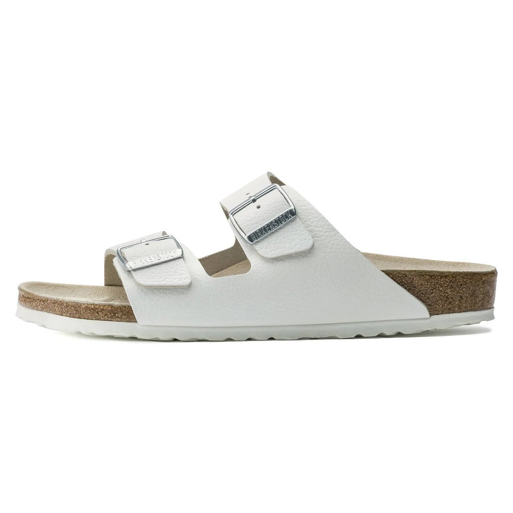 Birkenstock Classic White Leather Two-Strap Sandals