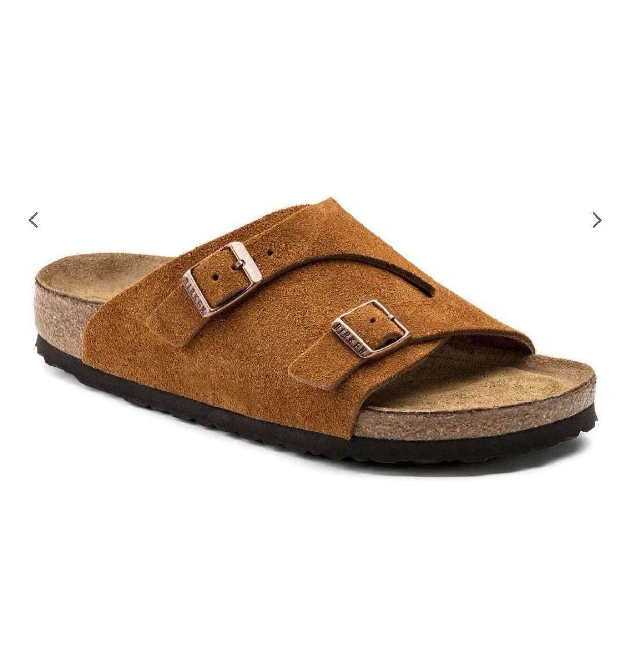 Birkenstock Suede Sandals in Rich Caramel Delight