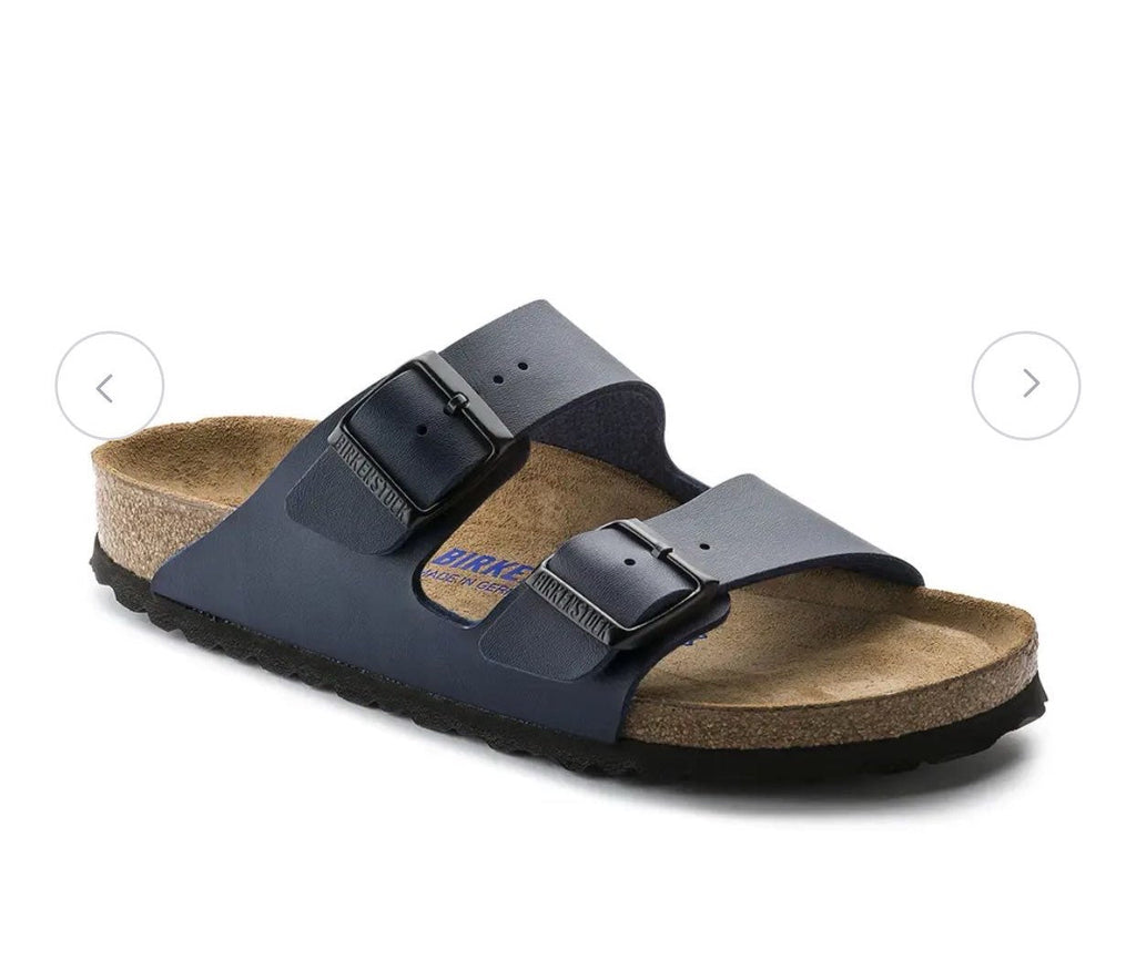 Birkenstock Elegant Navy Two-Strap Sandals
