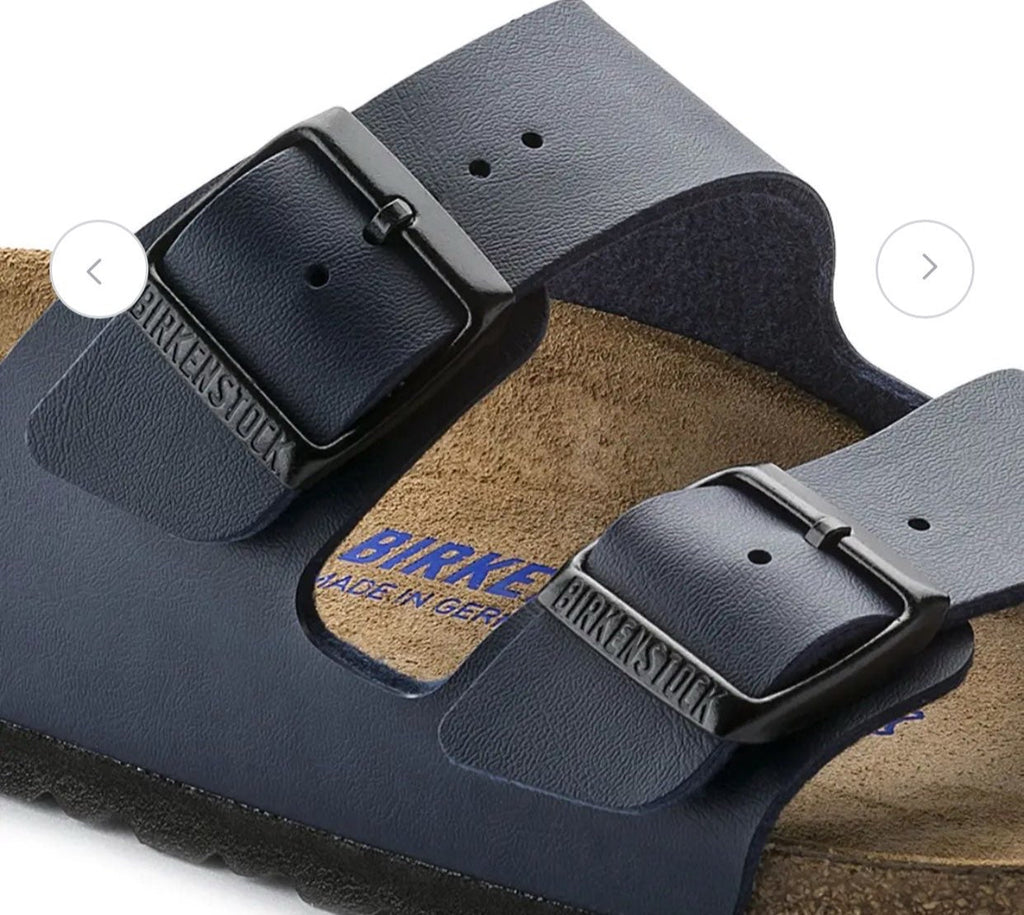 Birkenstock Elegant Navy Two-Strap Sandals