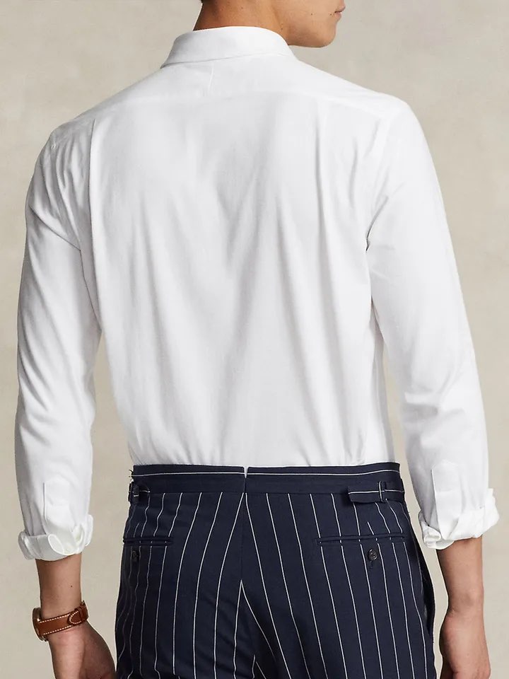 Polo Ralph Lauren Effortlessly Elegant White Cotton Button-Up Shirt