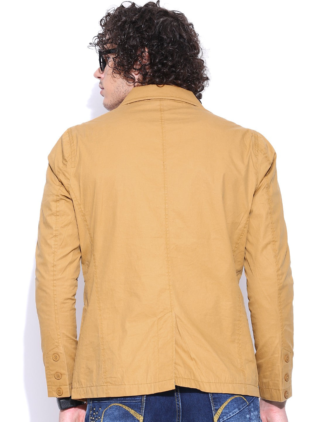 SPYKAR Casual Chic Blazer in Mustard