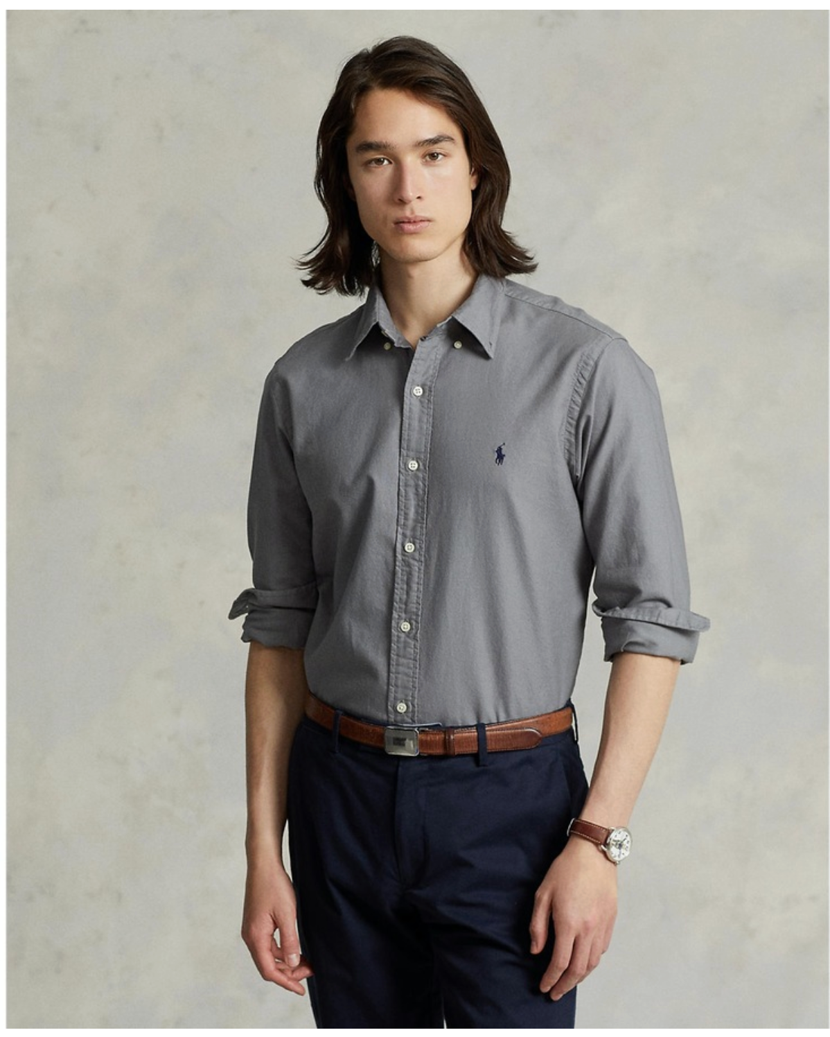 Polo Ralph Lauren Custom Fit Shirt in Serene Slate