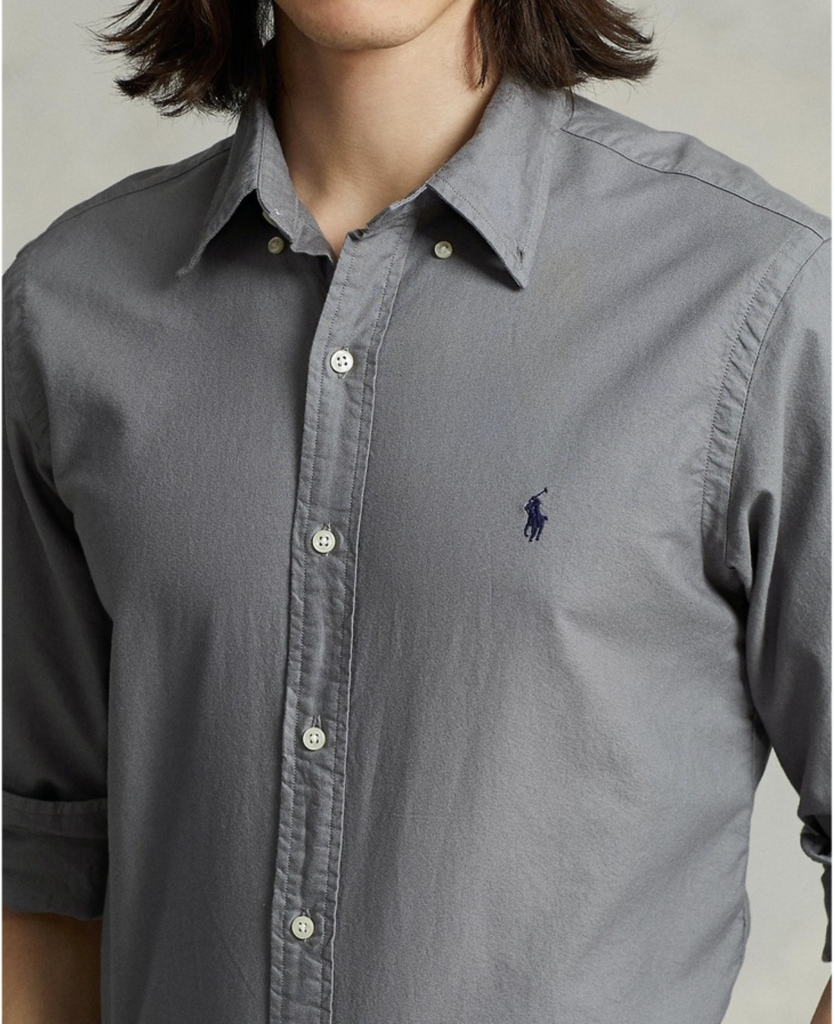 Polo Ralph Lauren Custom Fit Shirt in Serene Slate
