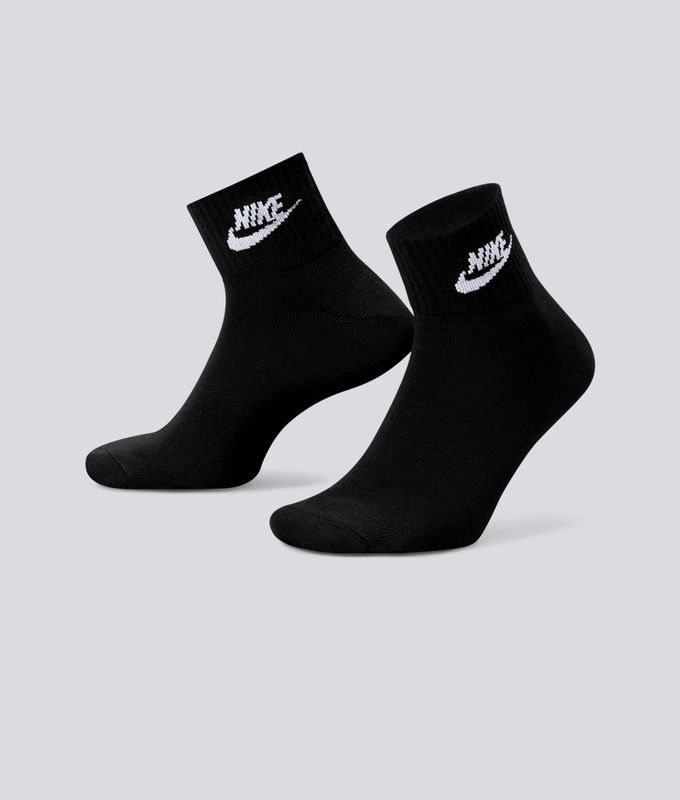 Nike Cozy Classic Ankle Socks in Midnight Black