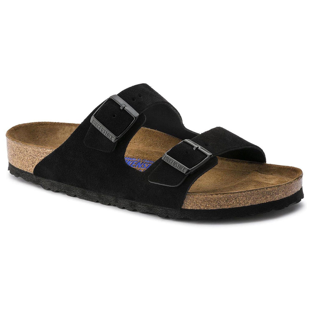 Birkenstock Suede Comfort Sandals in Midnight Black
