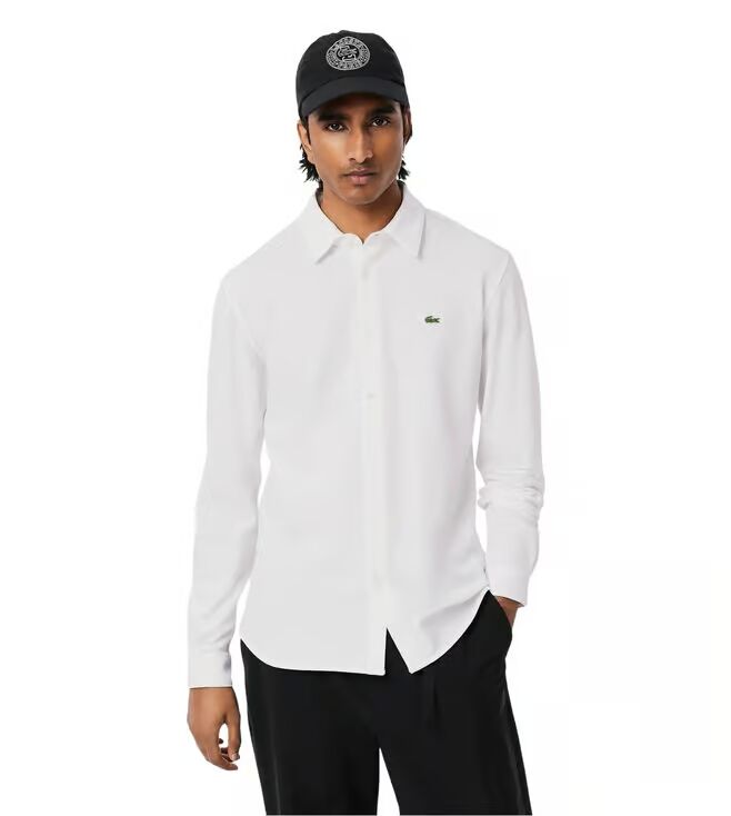 Lacoste Elegant Whisper White Long Sleeve Shirt