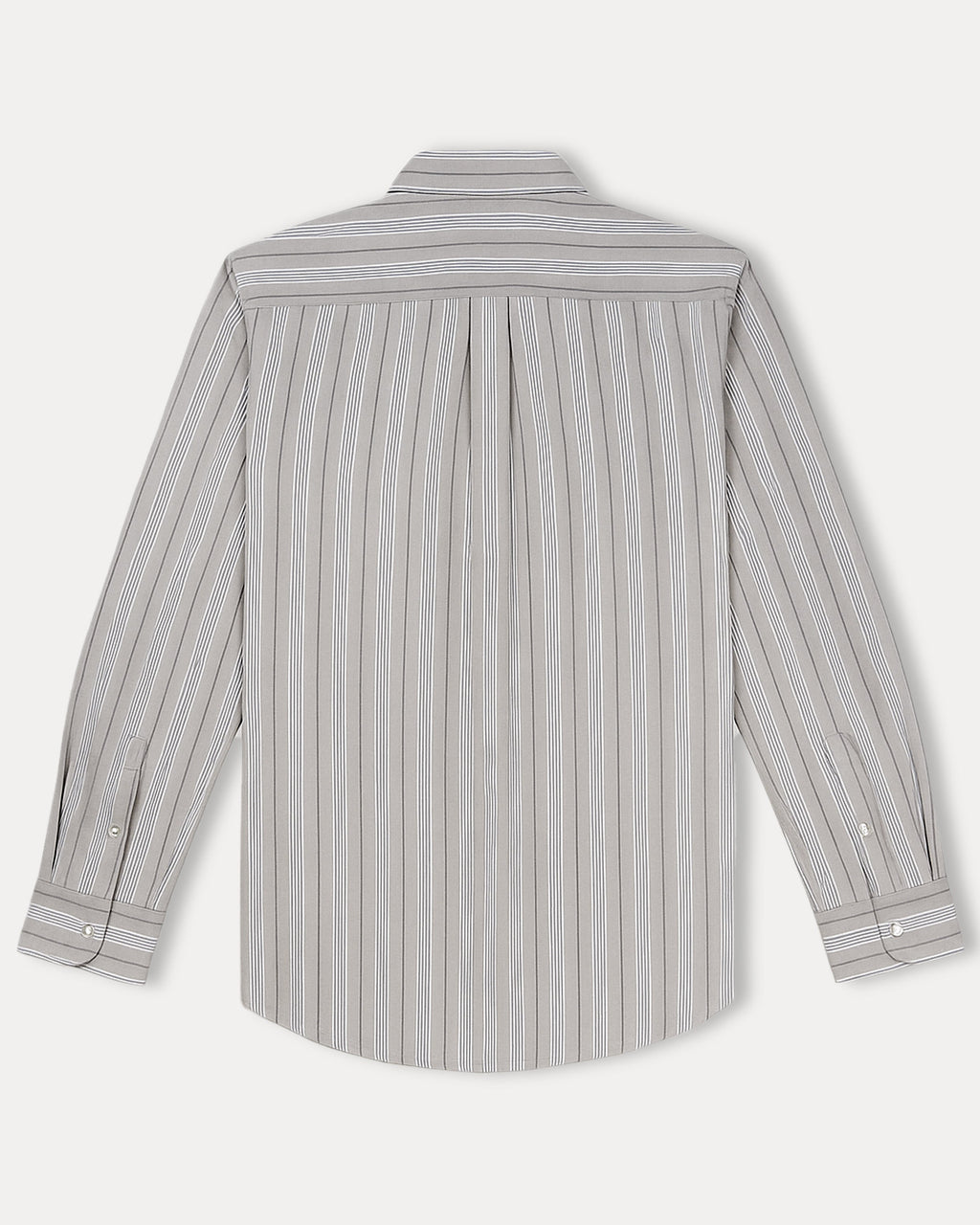 Polo Ralph Lauren Custom Fit Striped Shirt in Soft Silver Mist