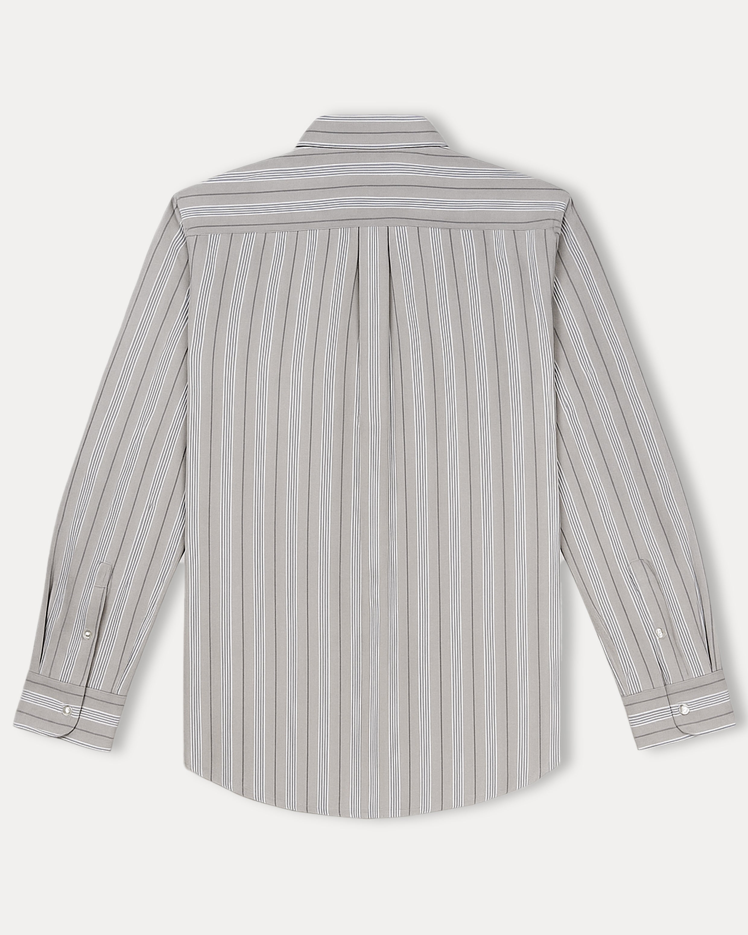 Polo Ralph Lauren Custom Fit Striped Shirt in Soft Silver Mist