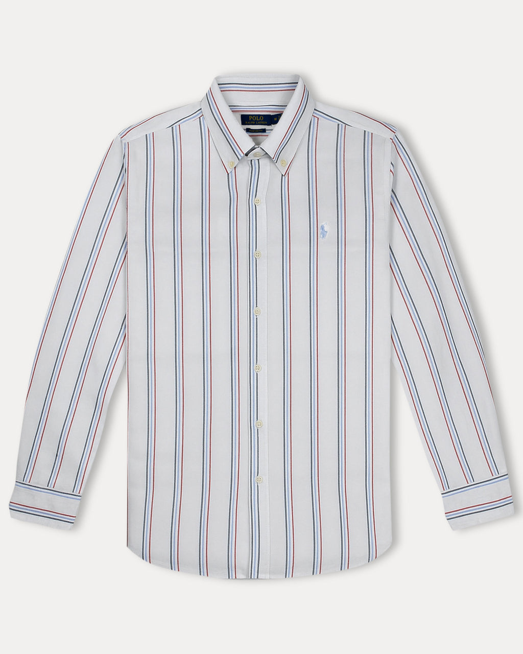 Polo Ralph Lauren Custom Fit Striped Elegance Shirt in Crisp White & Nautical Stripes