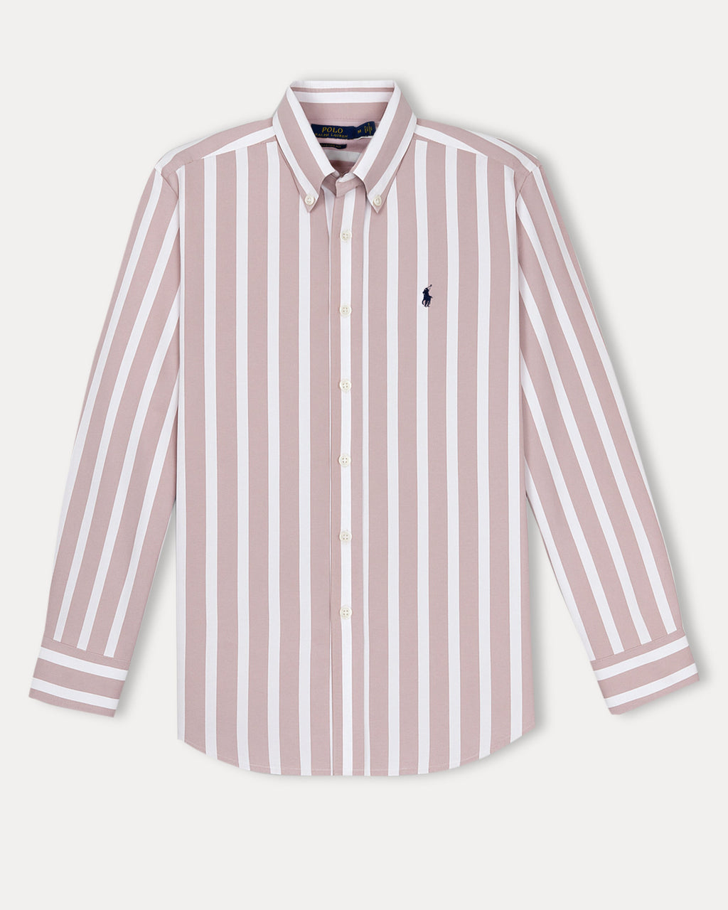 Polo Ralph Lauren Striped Elegance Shirt in Blush Whisper