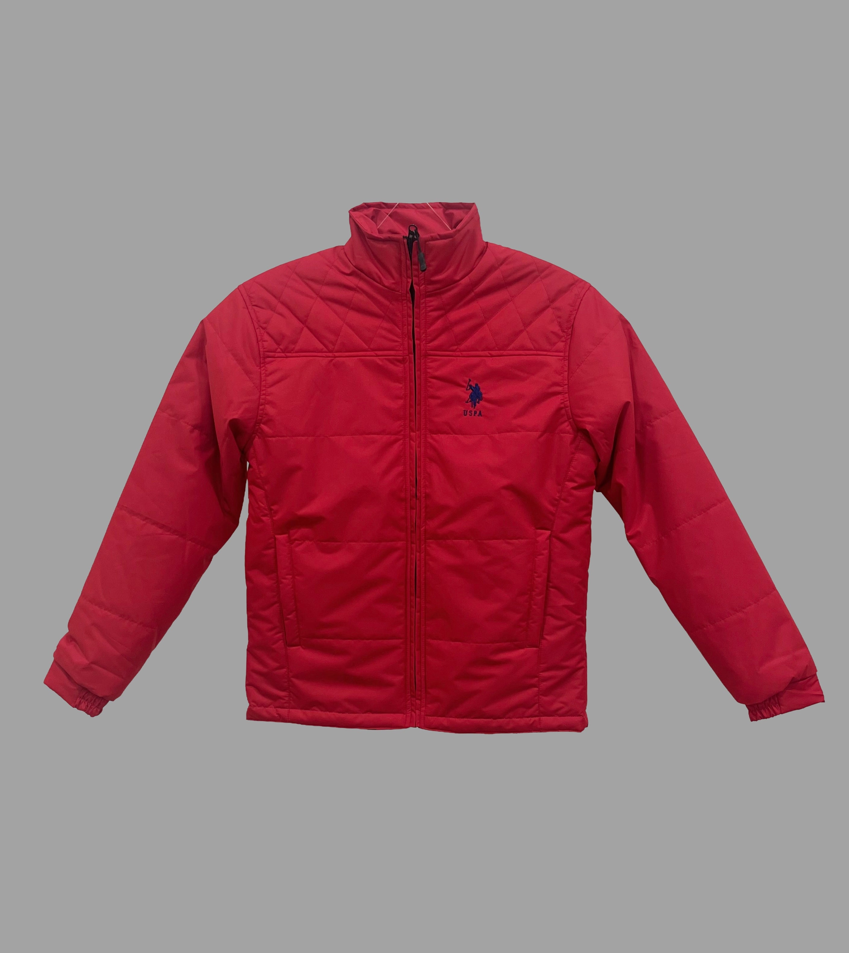 USPA Radiant Ruby Quilted Jacket