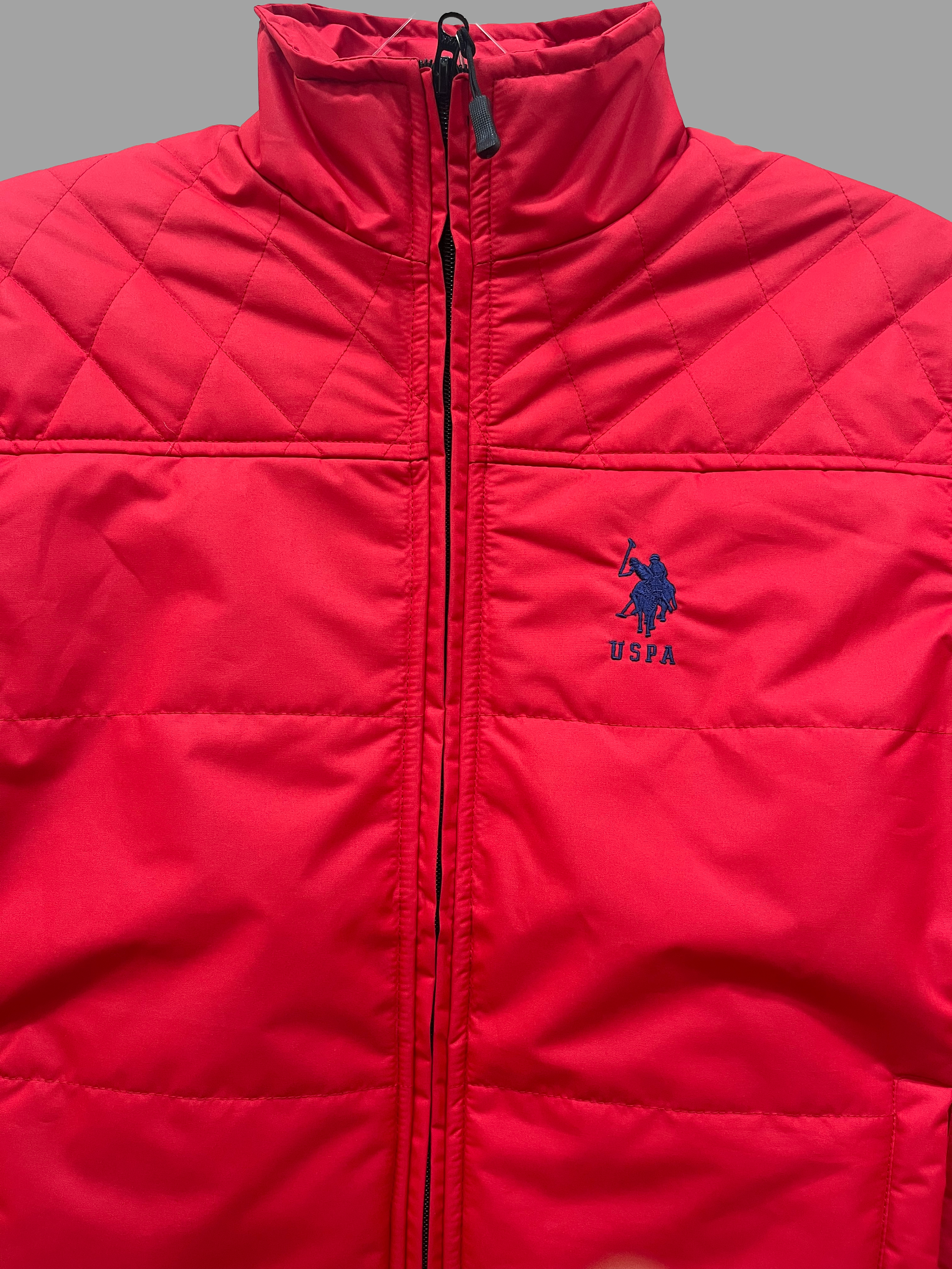 USPA Radiant Ruby Quilted Jacket