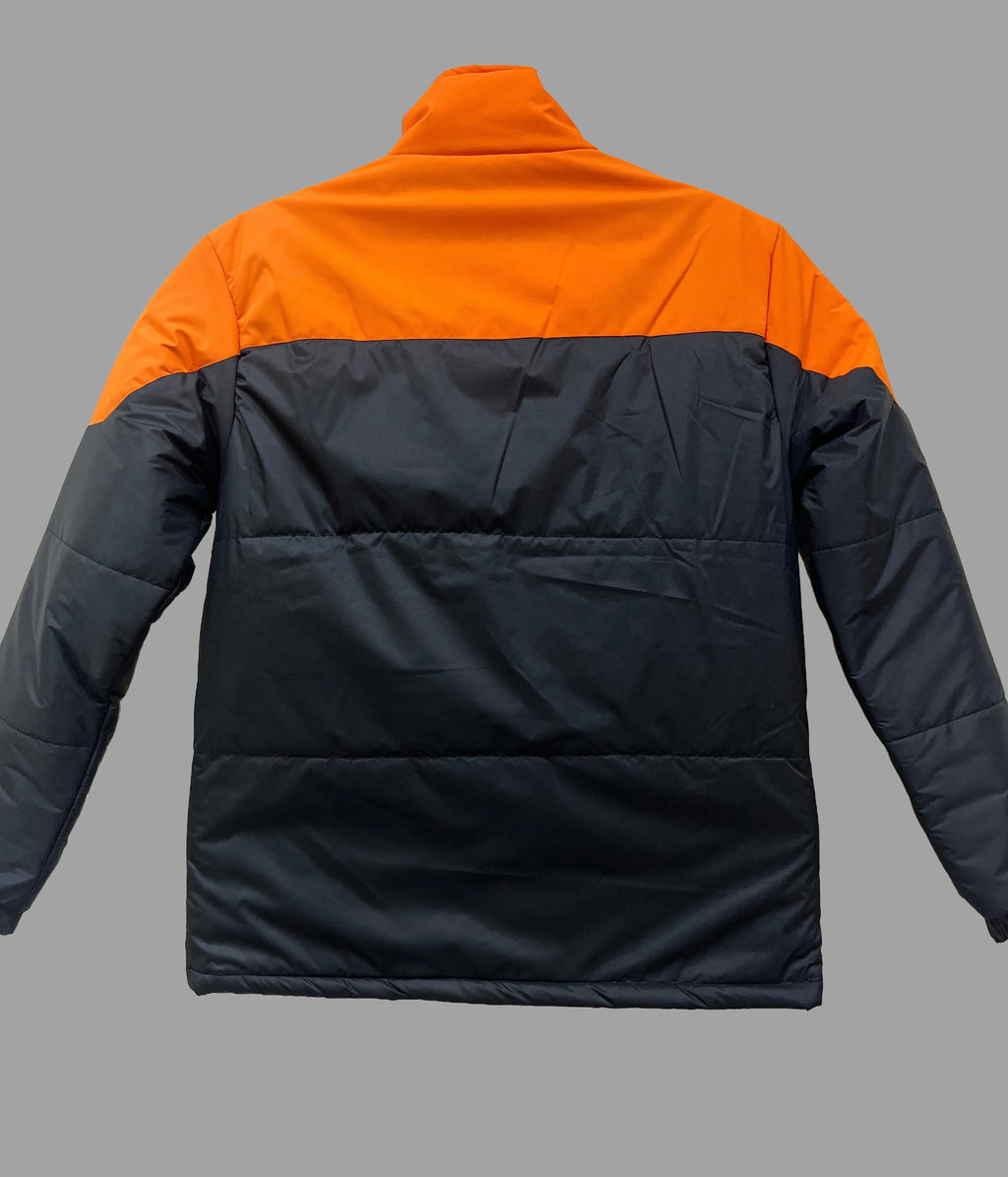 USPA Vibrant Ember & Charcoal Puffer Jacket