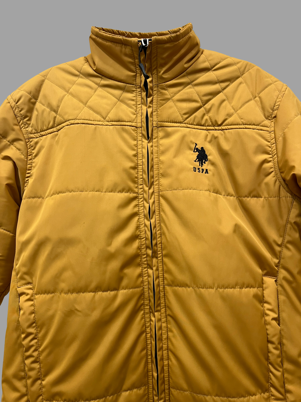 USPA Cozy Goldenrod Quilted Jacket