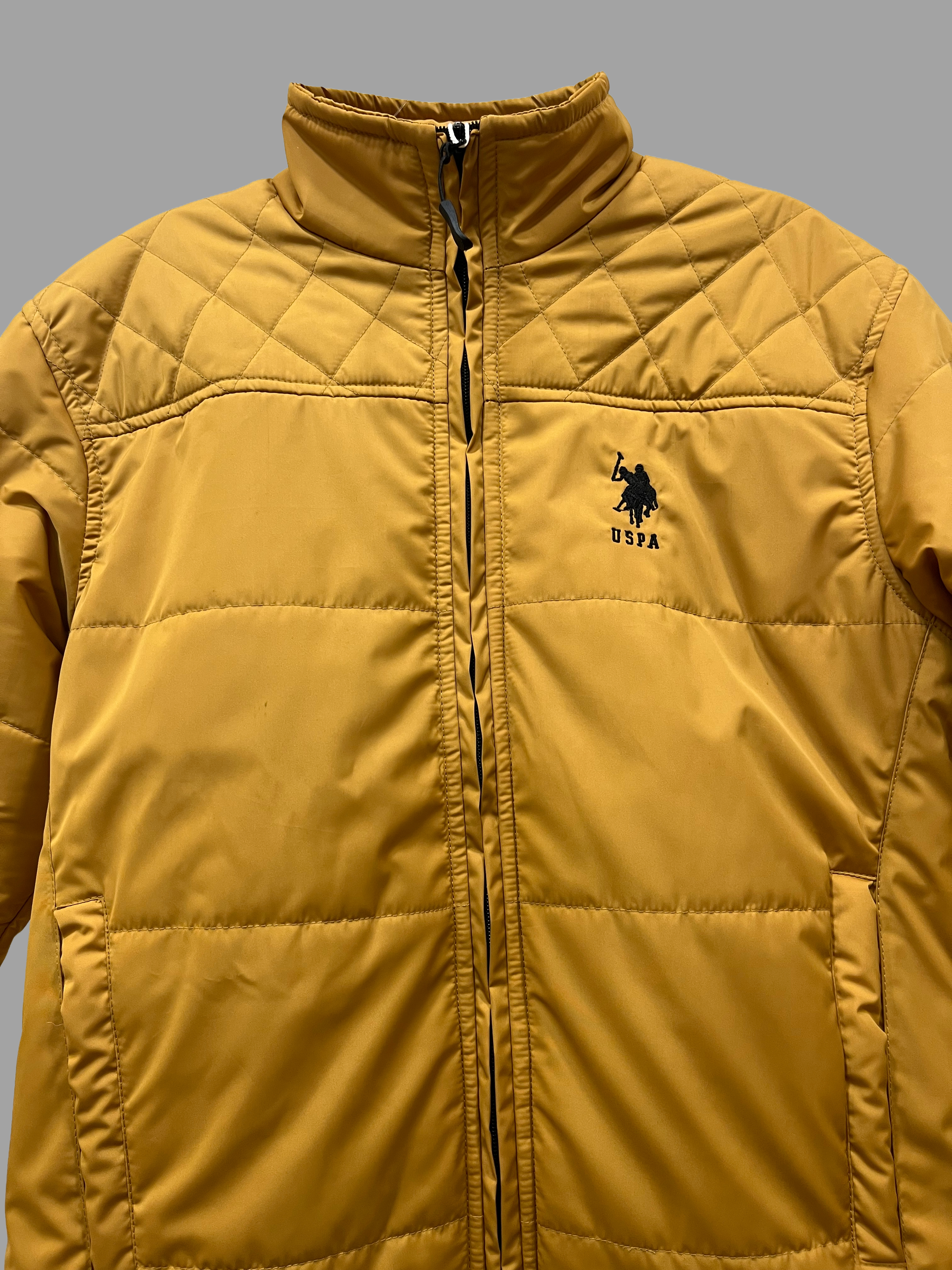 USPA Cozy Goldenrod Quilted Jacket