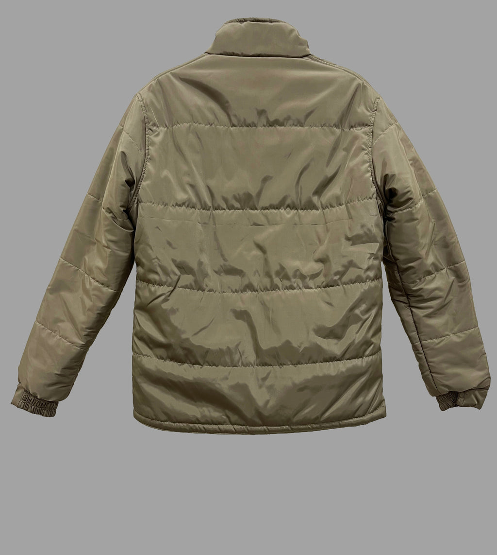 USPA Cozy Khaki Quilted Puffer Jacket