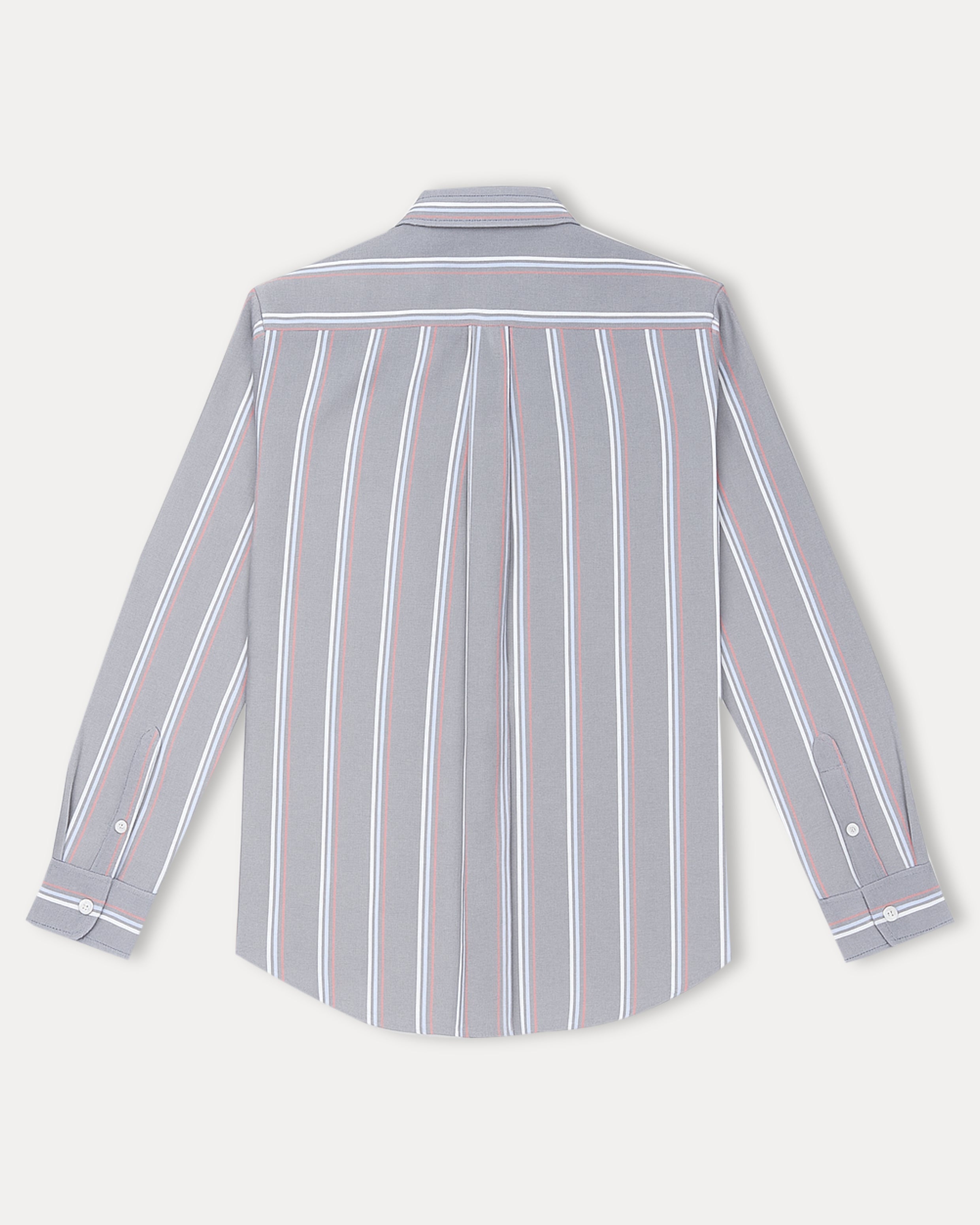 Polo Ralph Lauren Striped Elegance Cotton Shirt in Misty Blue