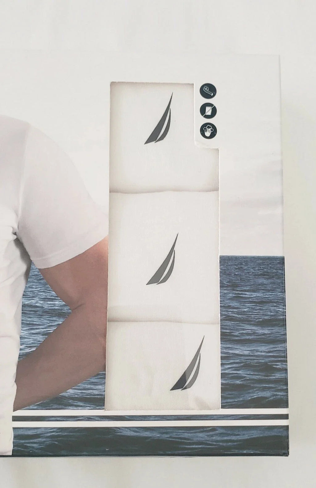 NAUTICA Cotton 3-Pack V-Neck T-Shirts