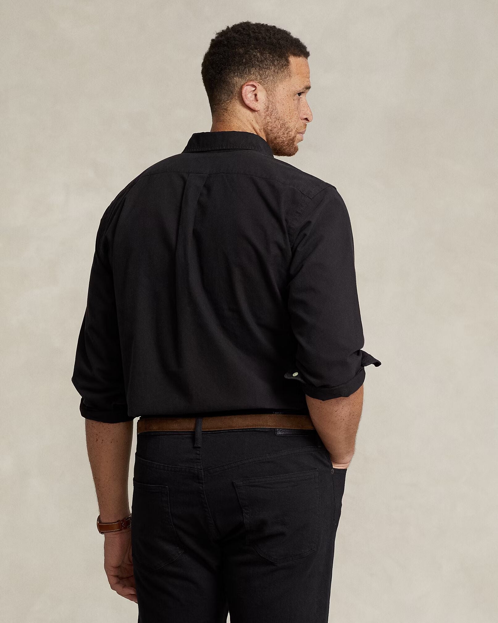 Polo Ralph Lauren Timeless Charcoal Black Elegance Button-Down Shirt