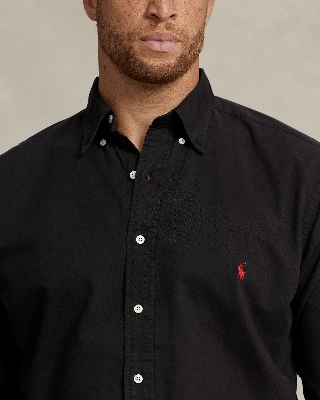 Polo Ralph Lauren Timeless Charcoal Black Elegance Button-Down Shirt