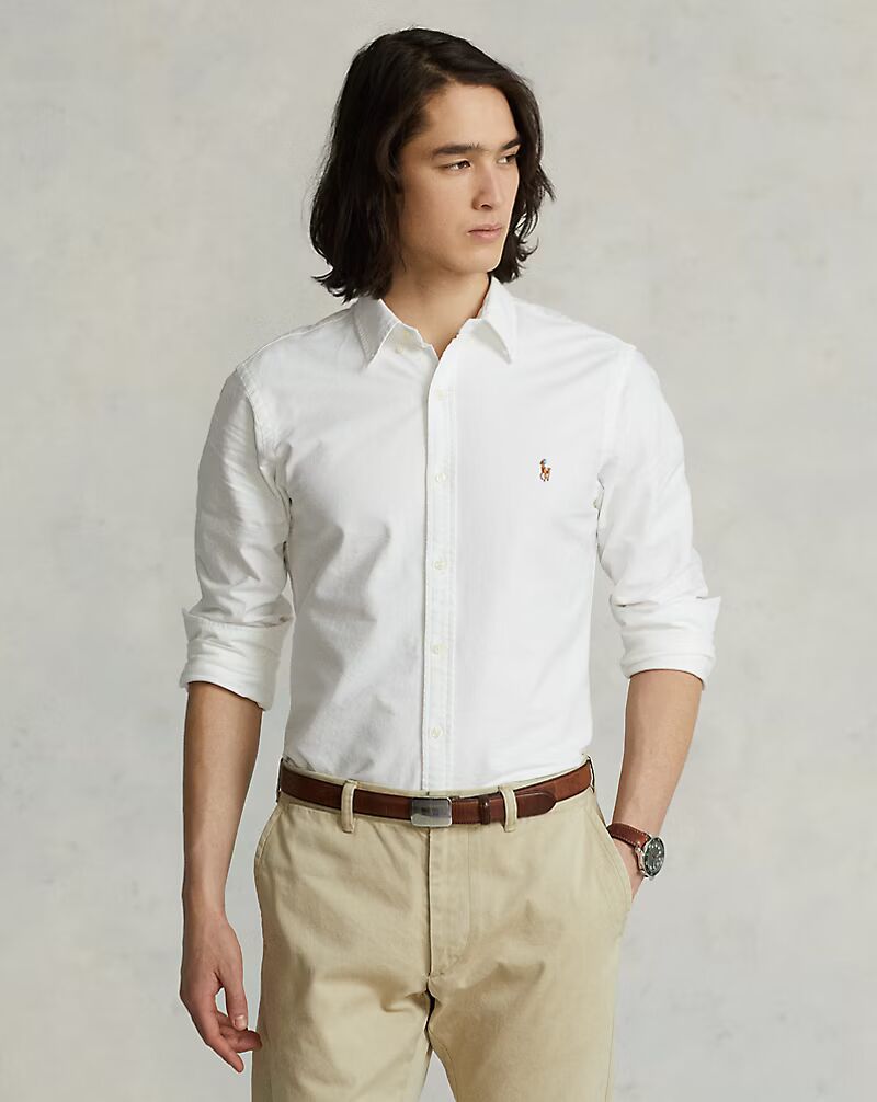 Ralph Lauren Classic White Elegance Button-Up Shirt
