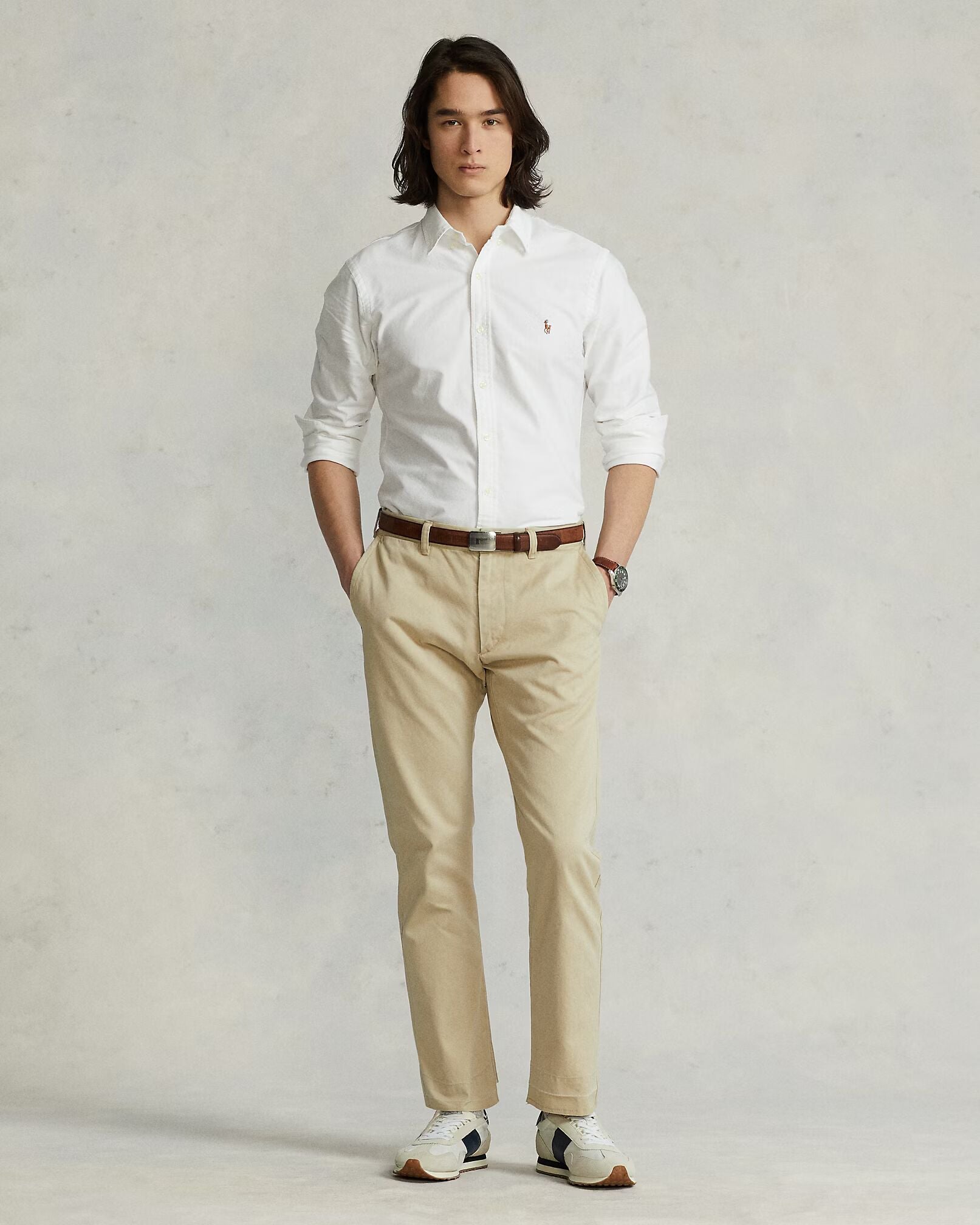 Ralph Lauren Classic White Elegance Button-Up Shirt