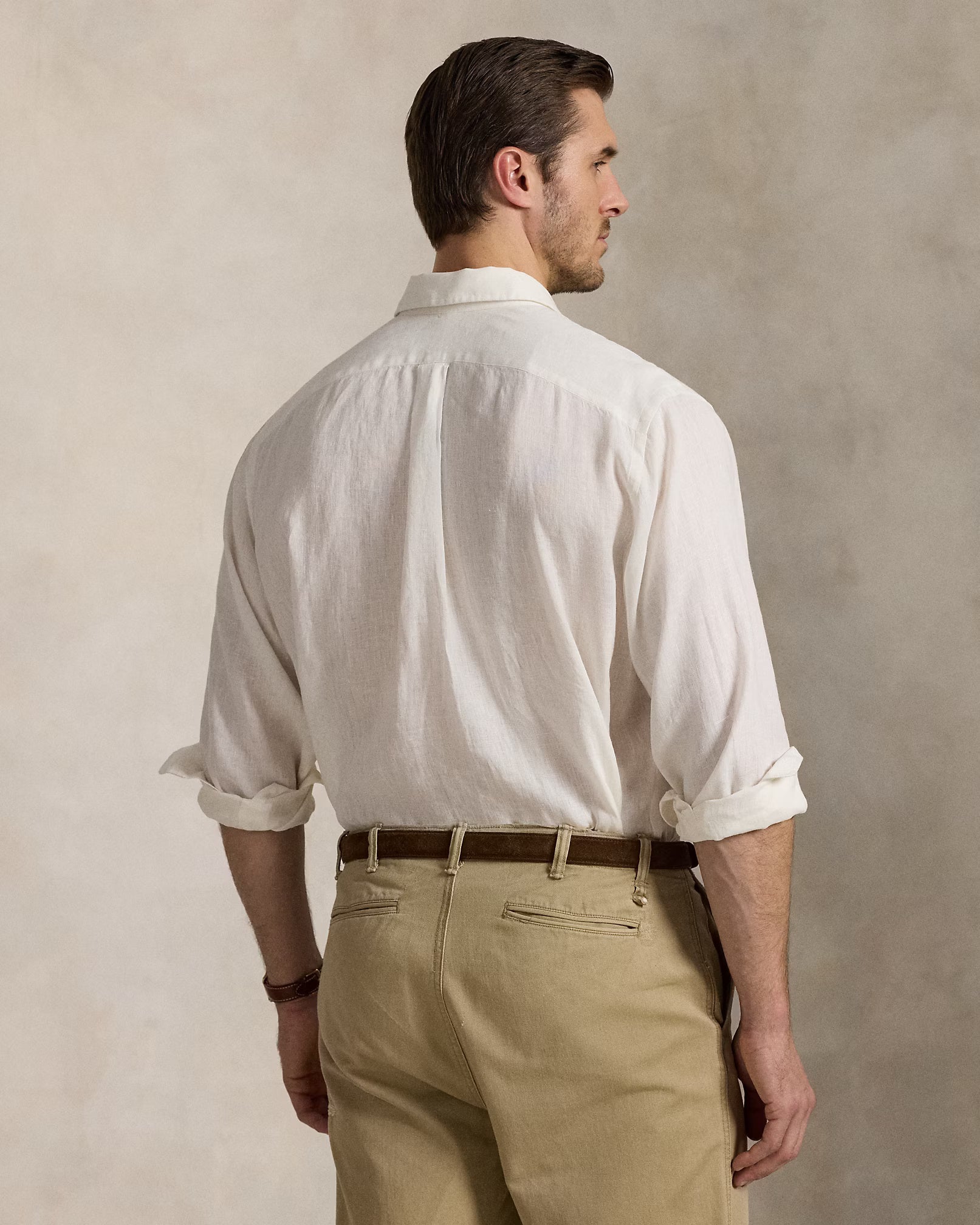 Polo Ralph Lauren Elegant Linen Button-Up Shirt in Whisper White [Luxe]